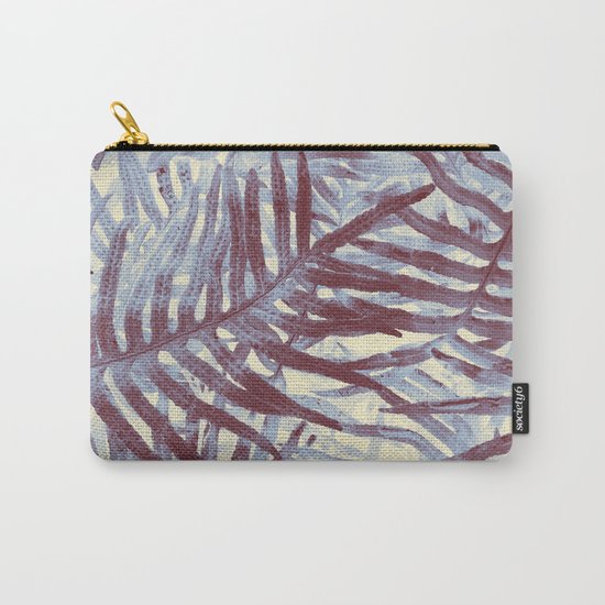 Scanned Ferns Carry-All Pouch