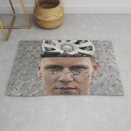 Barbed Wire Face Area & Throw Rug