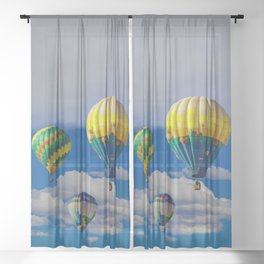 7347 Hot Air Balloon Festival - Southern Nevada Sheer Curtain