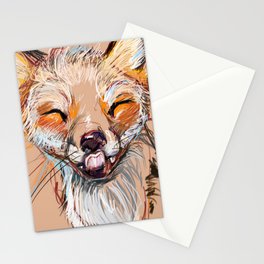 Happy Fox Stationery Card