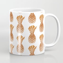 Copper Pineapple Pattern Coffee Mug
