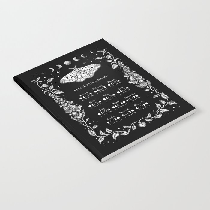 2023 Full Moon Calendar - Witchy Garden Notebook