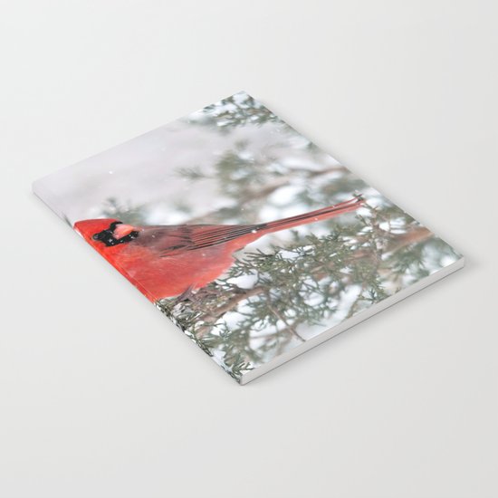 Winter's Beauty Cardinal Notebook
