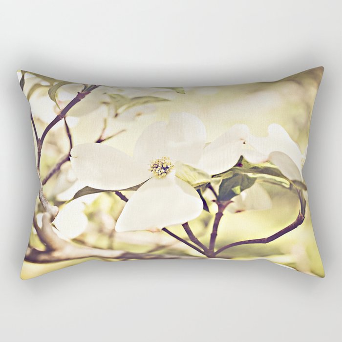 Dogwood in bloom Rectangular Pillow
