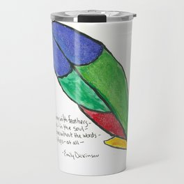 Hope is the Thing with Feathers Travel Mug