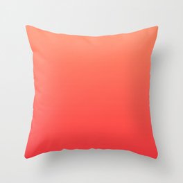 Tangerine Gradient Throw Pillow