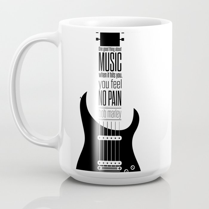 Personalized Electric Guitar Coffee Mug, Cup, Gift for Guitarist, Musician