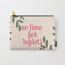 No Regrets  Green Leaves Mid-century vibe art Carry-All Pouch