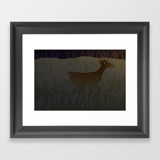 Like a Young Stag Framed Art Print