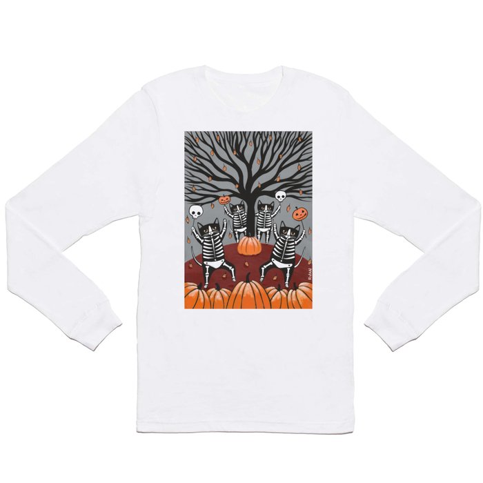 Cats Celebration of Halloween Long Sleeve T Shirt