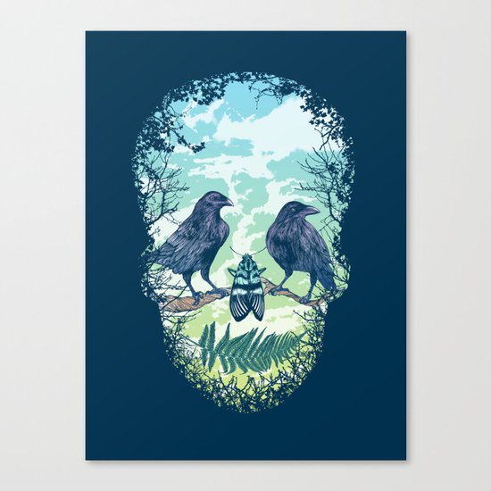 Nature's Skull Canvas Print