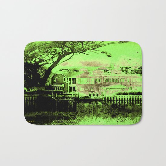 Green Spooky Boathouse Bath Mat