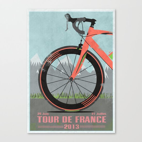 Tour De France Bike Canvas Print