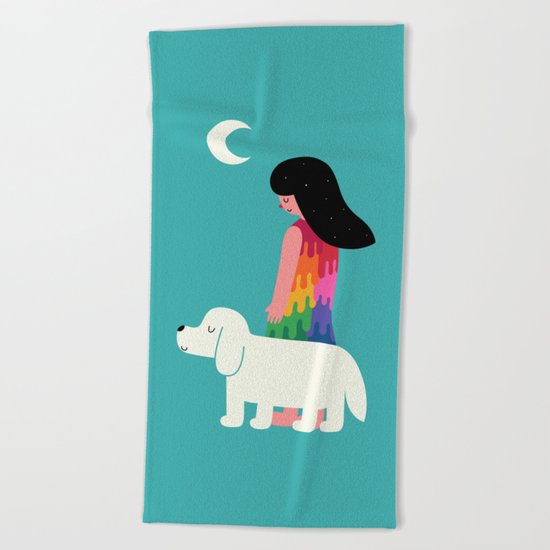 As Time Passes By Beach Towel