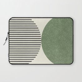 Semicircle Stripes - Green Laptop Sleeve