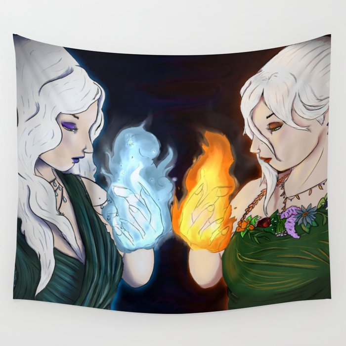 Queen Mab and Queen Titania Wall Tapestry