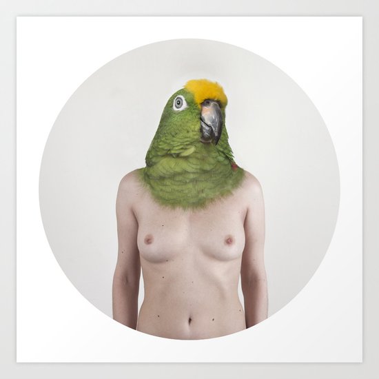Therianthrope - Parrot Art Print
