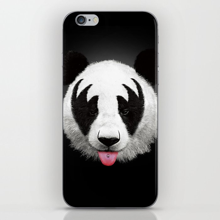 Kiss of a panda iPhone Skin