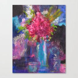 Abstract Flower in Vase Canvas Print