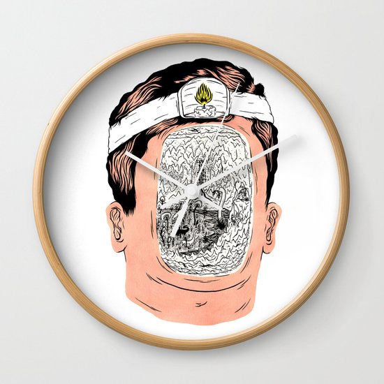 Journey to the center of the earth Wall Clock