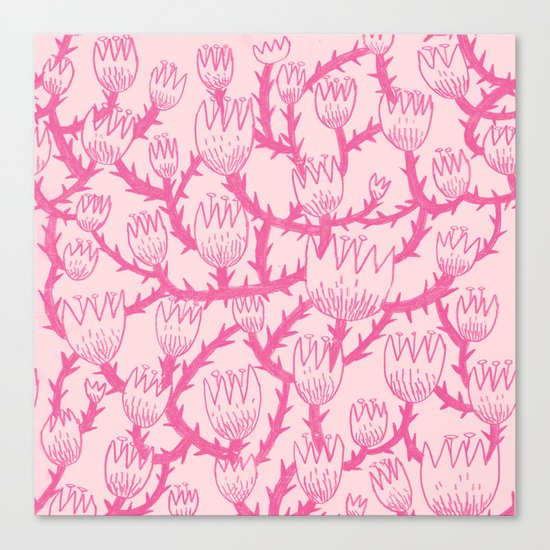 Pink Thorn Canvas Print