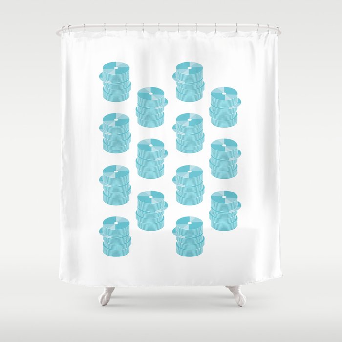 CD Infographics Shower Curtain