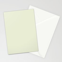 CALMING ALOE COLOR. Plain Pale Green Stationery Card