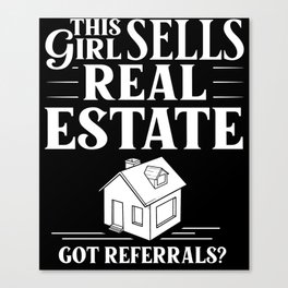 Real Estate Agent Realtor Investing Canvas Print