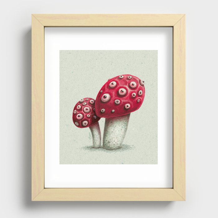 Mushroom Amanita Recessed Framed Print