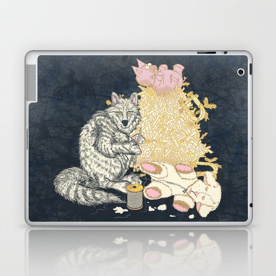 Big Bad Wolf Only Needed a Needle Laptop & iPad Skin