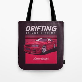 Sport Car Illustration Tote Bag