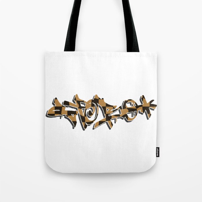 Graffiti Collection Checkered Tag Y2K style Tote Bag