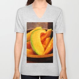 Slices of Cantaloupe V Neck T Shirt