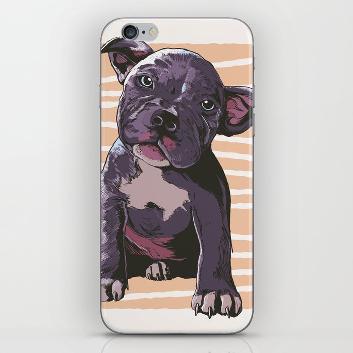 Pitbull puppy dog iPhone Skin