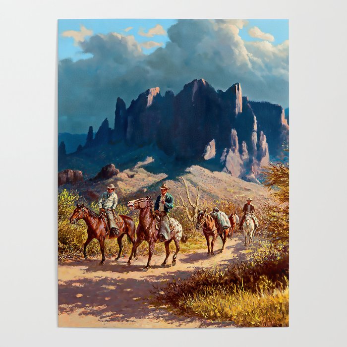 “Superstition Trail” by Western Painting Poster