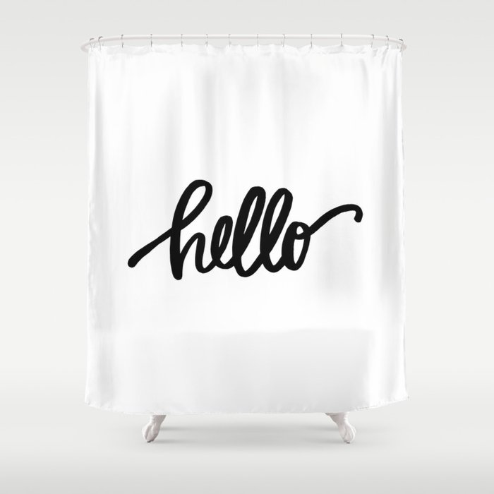Hello Shower Curtain