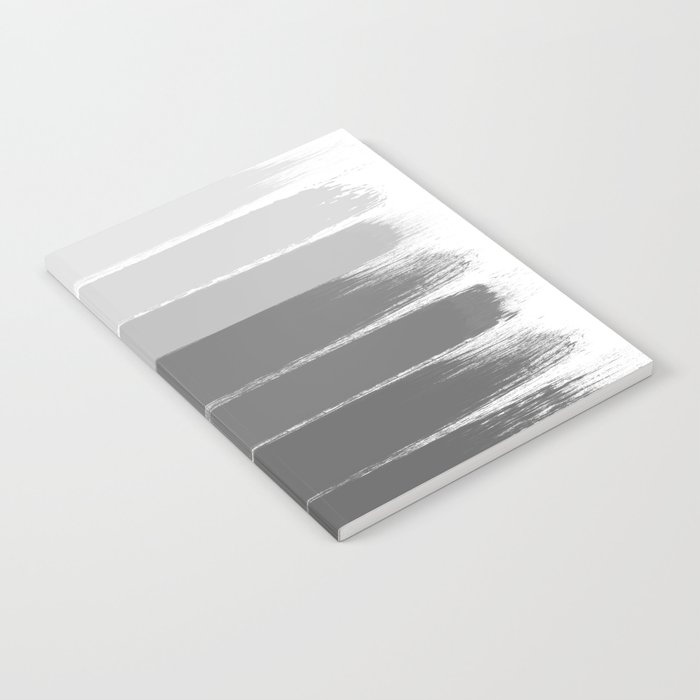 Portia Black And White Gradient Ombre Brushstroke Painting