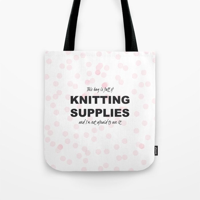 Knitting Supplies Tote Bag Knitting Supplies Tote Bag