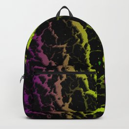 Cracked Space Lava - Purple/Lime Backpack