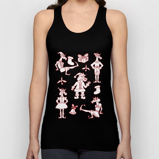 Christmas Unicorns Unisex Tank Top