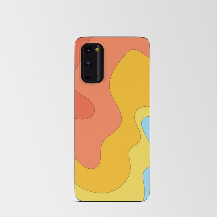 Liquid - Colorful Fluid Summer Vibes Beach Design Rainbow Pattern  Android Card Case