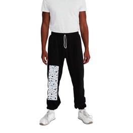 Terrazzo Trending Pattern - Blue Stone Sweatpants