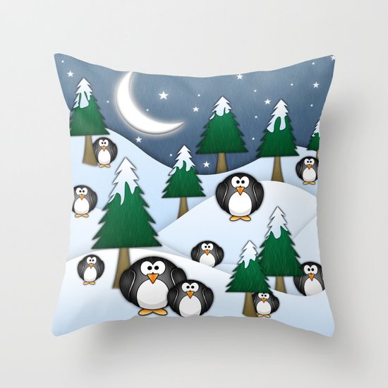 BRRRRRR! It's Chilly Throw Pillow