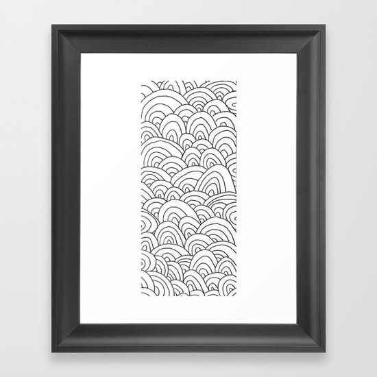 Sea of Lines 2 Framed Art Print