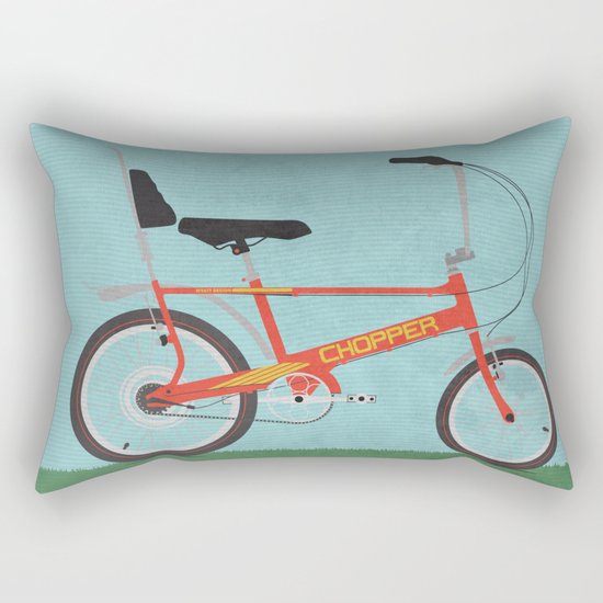 Chopper Bike Rectangular Pillow