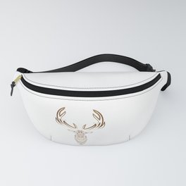 Abstract Elk Trippy Linework Fanny Pack