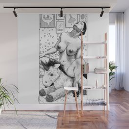 asc 997 - La peluche sagace (Consulting with the unicorn) Wall Mural