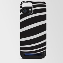 OP ART SWEEP in Black and white. iPhone Card Case