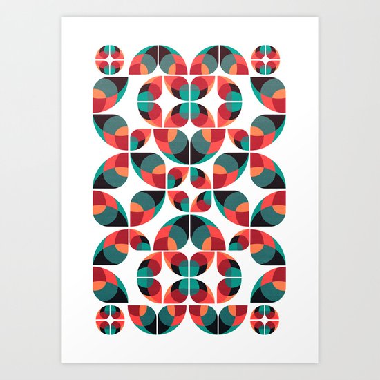 Fantasy Garden Pattern III Art Print