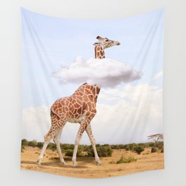 Safari on clouds Wall Tapestry